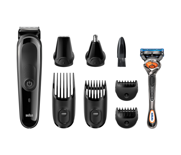 Braun Trymer MGK3060 BK/GREY 6 nasadek do twarzy i włosów + golarka Gile - 1402127 - zdjęcie 6